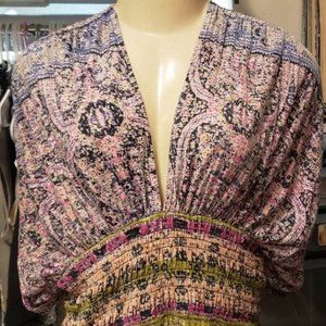 Free People Low Cut Blouse Vintage